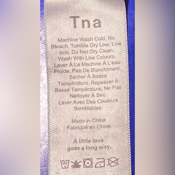 TNA Aritzia JOGGER Sweats DENIM Sweat Pants XS - Picture 8 of 9